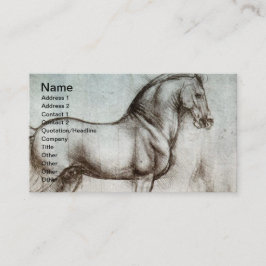 Tarjeta De Visita Arte de caballos de época