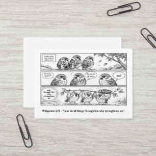 Tarjeta De Visita Arte de dibujos animados de Proverbios de las Escr
