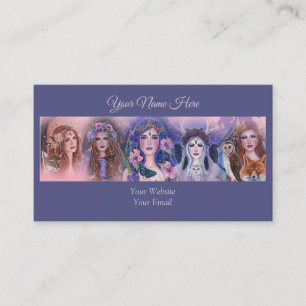Tarjeta De Visita arte de fantasía de la diosa de Renee Lavoie