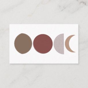 Tarjeta De Visita Arte de fase de la luna abstracta