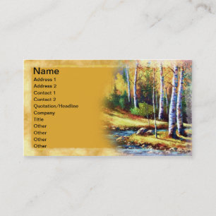 Tarjeta De Visita Arte de la corriente de Colorado