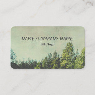 Tarjeta De Visita arte de la naturaleza de los pinos de montaña