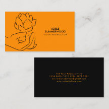 Arte de mano y flores de Lotus en Naranja