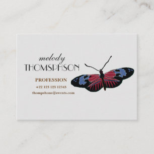 Tarjeta De Visita Arte de mariposa