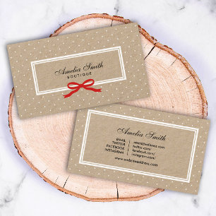 Tarjeta De Visita Arte de medios sociales del Punto Rojo del Polo Bl