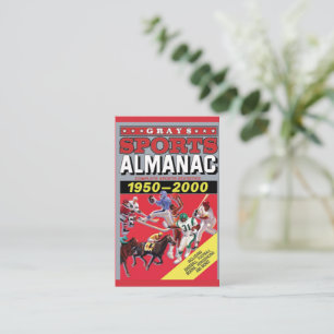 Tarjeta De Visita Arte de pared de metal Almanaque deportivo