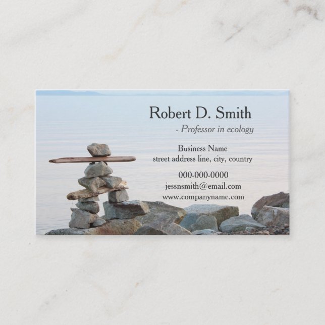 Tarjeta De Visita arte de playa (Anverso)