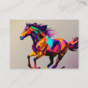 Tarjeta De Visita Arte de pop de caballo