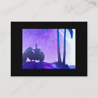 Tarjeta De Visita  – Arte de Synthwave Futurista