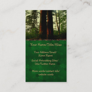 Tarjeta De Visita Arte del árbol