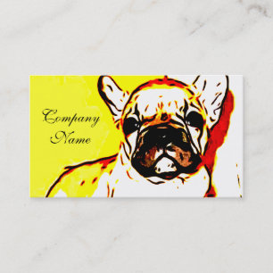 Tarjeta De Visita Arte del bulldog francés