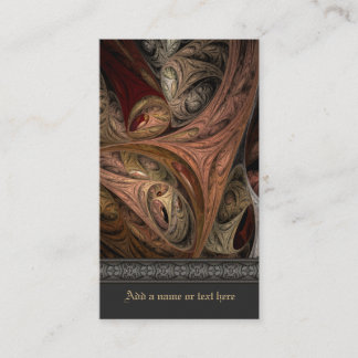 Tarjeta De Visita Arte del fractal de la torsión de la especia