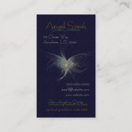 Tarjeta De Visita Arte del fractal del ángel del invierno