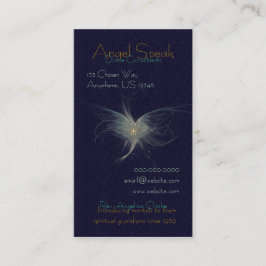 Tarjeta De Visita Arte del fractal del ángel del invierno