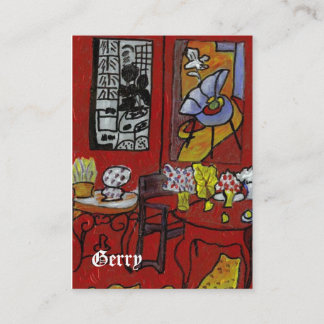 TARJETA DE VISITA ARTE DEL PORTABLE DE GERRYS MATISSE