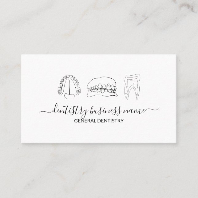 Tarjeta De Visita Arte dental blanqueador dental (Anverso)