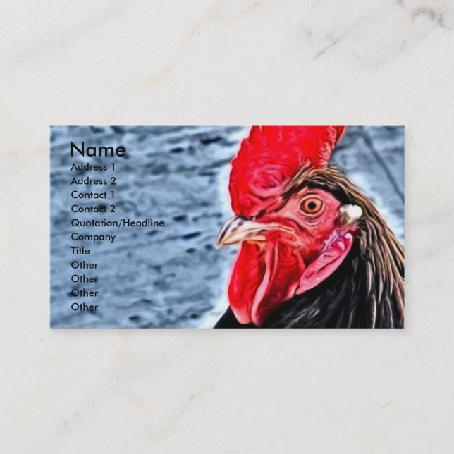 Tarjeta De Visita Arte digital de galerías (Anverso)