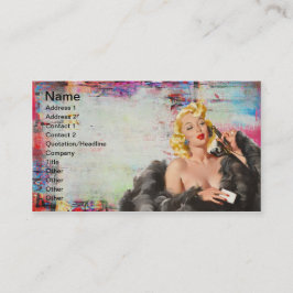 Tarjeta De Visita Arte digital pulido de pinturas antiguas