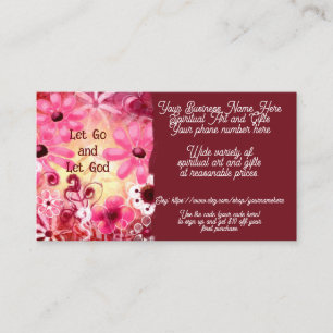 Tarjeta De Visita Arte Espiritual y Regalos Ventas Venta Etsy Floral