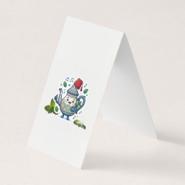 Tarjeta De Visita Arte feliz de tetera marroquí - Kaw