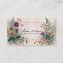 Tarjeta De Visita Arte folclórico bohemiano artístico