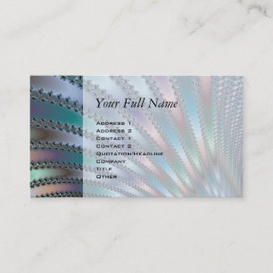 Tarjeta De Visita Arte fractal de los dedos