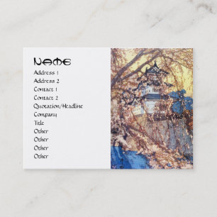 Tarjeta De Visita Arte fresco del hanga del castillo de Yoshida