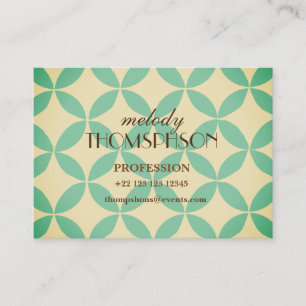 Tarjeta De Visita Arte geométrico moderno Boho Mid Century