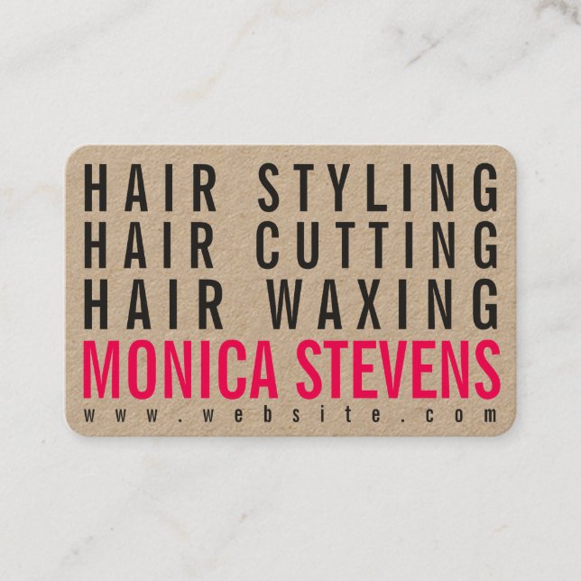 Tarjeta De Visita Arte gigante intrépido de moda moderno del (Anverso)