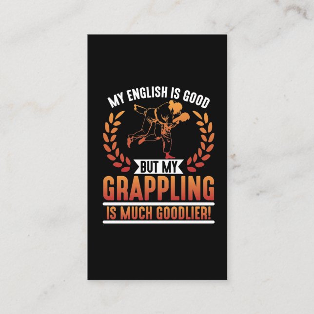 Tarjeta De Visita Arte marcial contra la apropiación de Jiu Jitsu br (Anverso)