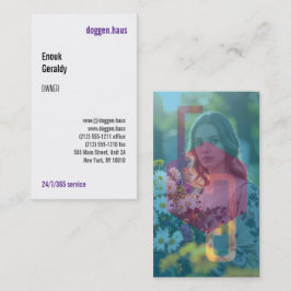 Tarjeta De Visita Arte moderno, claro, audaz, impresionante