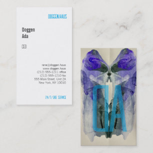 Tarjeta De Visita Arte moderno, claro, audaz, impresionante