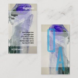 Tarjeta De Visita Arte moderno, claro, audaz, impresionante