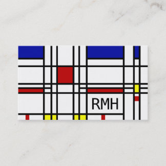 Tarjeta De Visita Arte moderno de Mondrian