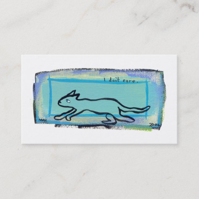 Tarjeta De Visita Arte moderno fresco de la diversión del (Anverso)