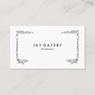 Tarjeta De Visita Arte personalizado vintage Art Nouveau botánico