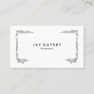 Tarjeta De Visita Arte personalizado vintage Art Nouveau botánico