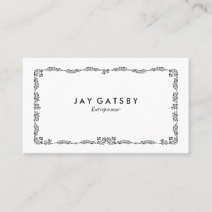 Tarjeta De Visita Arte personalizado vintage Art Nouveau botánico