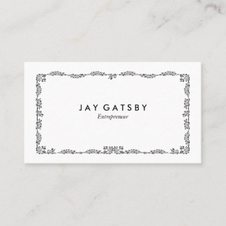 Tarjeta De Visita Arte personalizado vintage Art Nouveau botánico