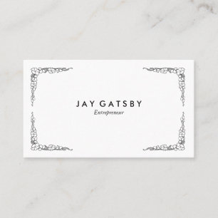 Tarjeta De Visita Arte personalizado vintage floral Art Nouveau