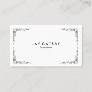 Tarjeta De Visita Arte personalizado vintage floral Art Nouveau