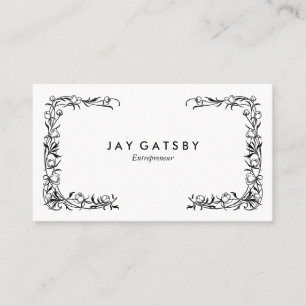 Tarjeta De Visita Arte personalizado vintage floral Art Nouveau