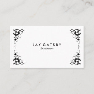 Tarjeta De Visita Arte personalizado vintage ornamental Art Nouveau