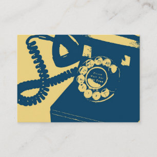 Tarjeta De Visita Arte pop del teléfono de Rotary