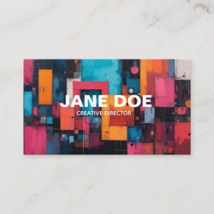 Tarjeta De Visita Arte pop moderno