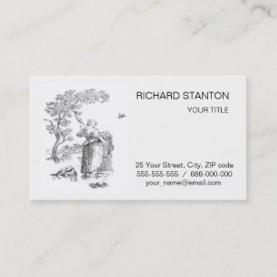 Tarjeta De Visita Arte rural antiguo