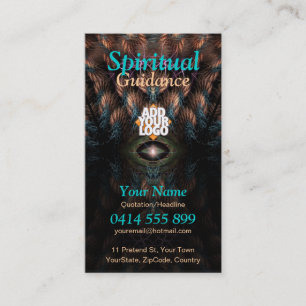 Tarjeta De Visita Arte Visionario de Corazón Emplumado Fantasía Nuev
