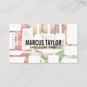 Tarjeta De Visita Artes culinarias   Chef   Hortalizas de frutas de