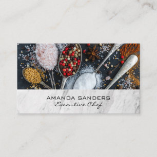 Tarjeta De Visita Artes culinarias   Especias