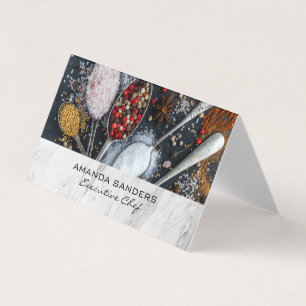 Tarjeta De Visita Artes culinarias   Especias